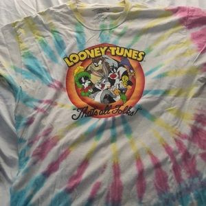 Tie dye Looney tunes tee